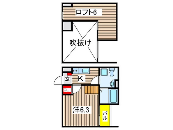 スカイヴィラ立花の物件間取画像